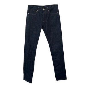 A.P.C. Petit New Standard Jeans Mens 28x32 Indigo Raw Selvedge Denim Skinny